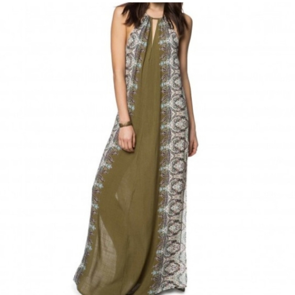 O'Neill Olive and Patterned Maxi Dress - Picture 3 of 12